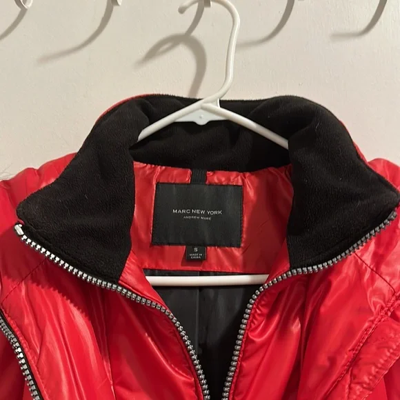 COPY - Marc New York Allison Belted Fur Trim Puffer Coat - Picture 6 of 6